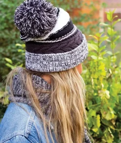 Nayked Apparel Accessories>Women'S Ridiculously Soft Chunky Knit Pom-Pom Beanie