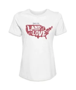 Nayked Apparel T-Shirts>Women'S Ridiculously Soft Lightweight Graphic Tee | Land That I Love
