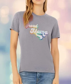 Nayked Apparel Tops>Women'S Ridiculously Soft Lightweight Graphic T-Shirt | Proud Mama