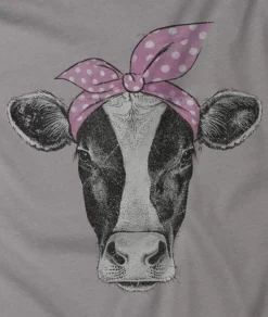Nayked Apparel Tops>Women'S Ridiculously Soft Graphic Tee | Cow