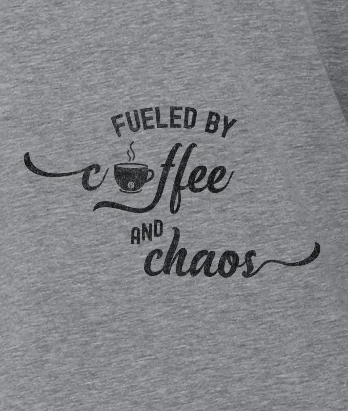 Nayked Apparel T-Shirts>Women'S Ridiculously Soft Midweight Graphic Tee | Fueled By Coffee And Chaos