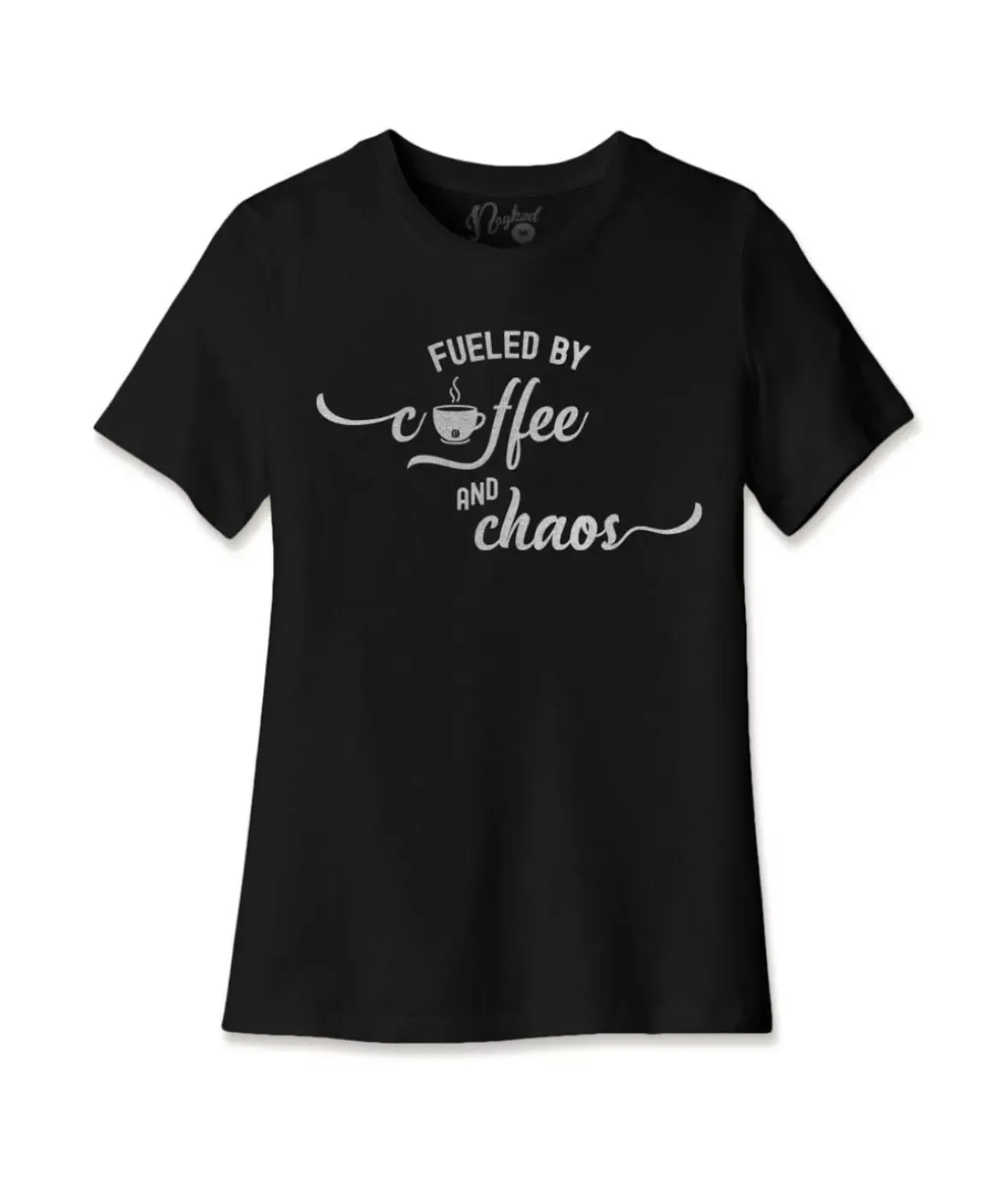 Nayked Apparel T-Shirts>Women'S Ridiculously Soft Midweight Graphic Tee | Fueled By Coffee And Chaos