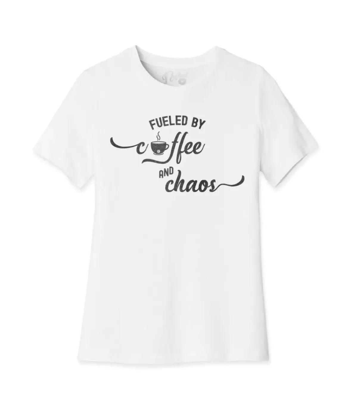 Nayked Apparel T-Shirts>Women'S Ridiculously Soft Midweight Graphic Tee | Fueled By Coffee And Chaos