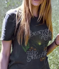 Nayked Apparel T-Shirts>Women'S Ridiculously Soft Graphic Tee | Country Roads