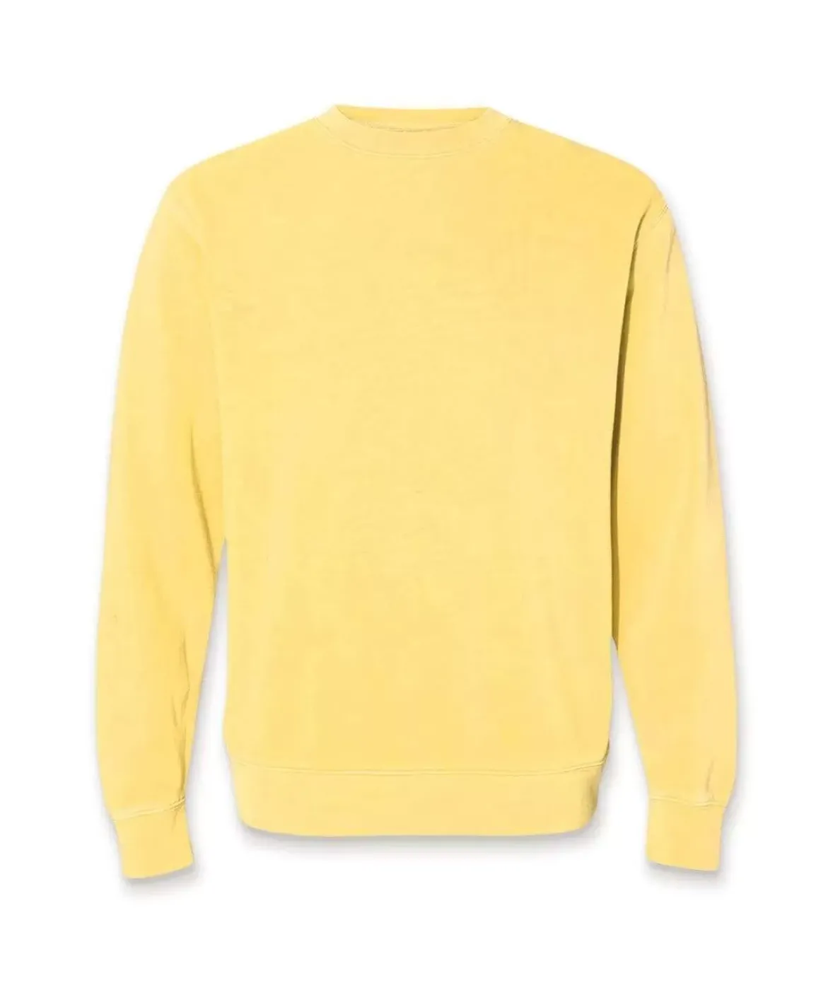 Nayked Apparel Hoodies & Sweatshirts>Women'S Ridiculously Soft Oversized Pigment-Dyed Graphic Sweatshirt | Sailboat Pigment Yellow