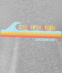 Nayked Apparel T-Shirts>Women'S Ridiculously Soft Midweight Graphic Tee | California Dreaming