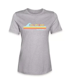 Nayked Apparel T-Shirts>Women'S Ridiculously Soft Midweight Graphic Tee | California Dreaming