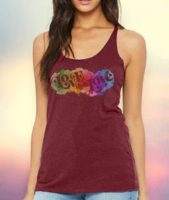 Nayked Apparel Tops>Women'S Ridiculously Soft Lightweight Graphic Racerback Tank | Love Is Love