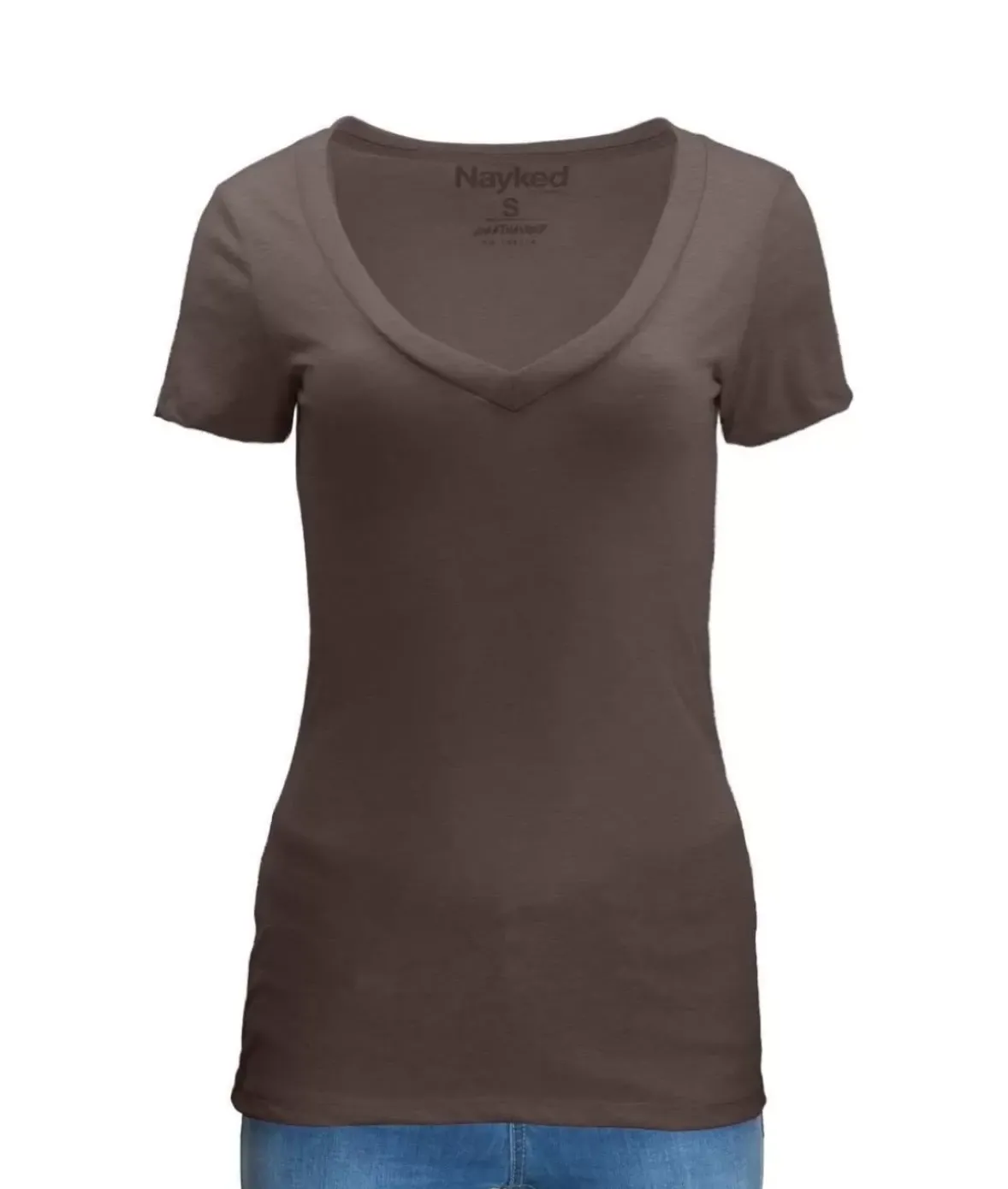 Nayked Apparel T-Shirts>Women'S Ridiculously Soft Midweight V-Neck T-Shirt