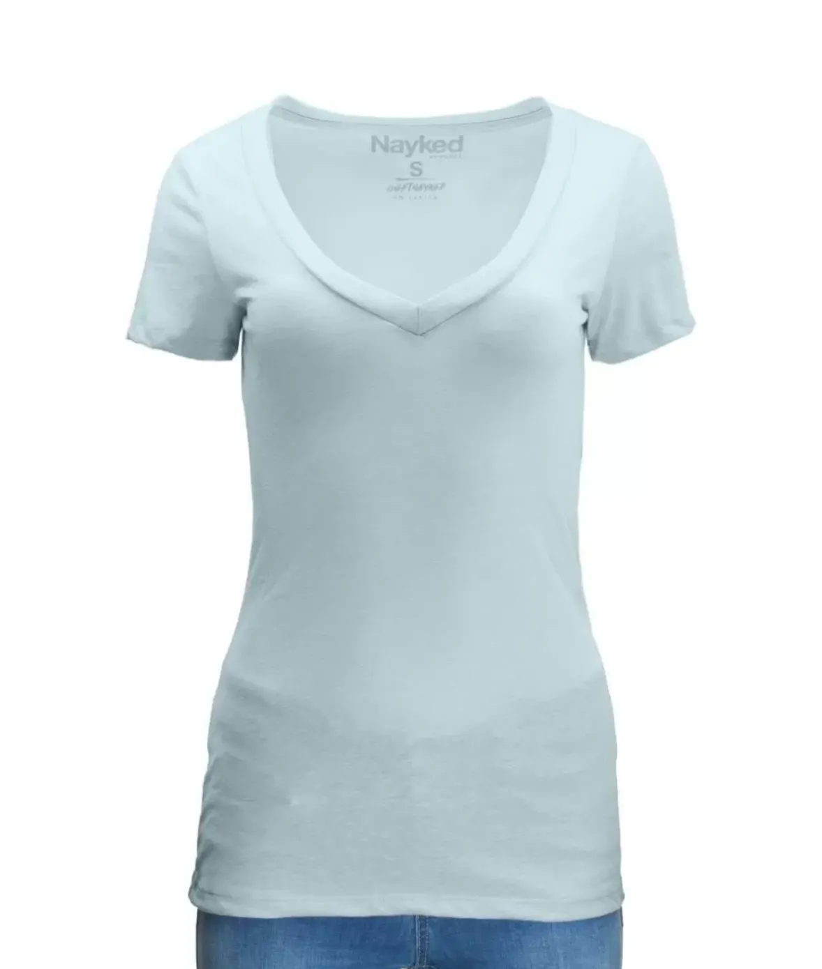Nayked Apparel T-Shirts>Women'S Ridiculously Soft Midweight V-Neck T-Shirt