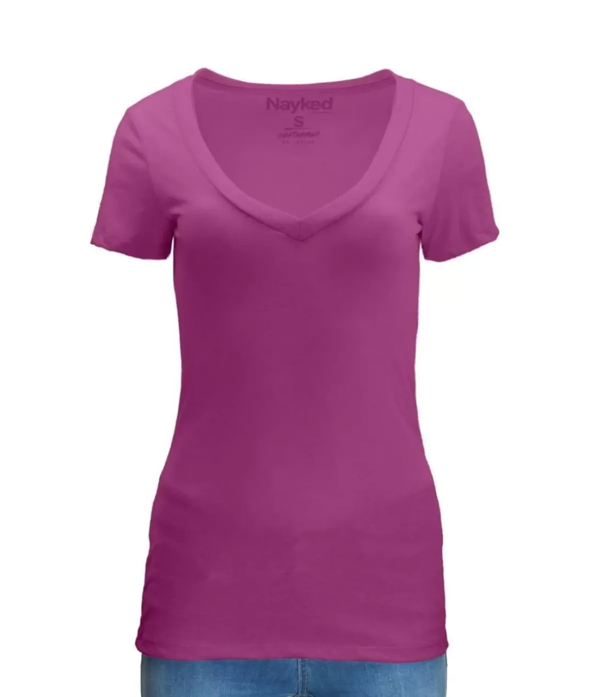 Nayked Apparel T-Shirts>Women'S Ridiculously Soft Midweight V-Neck T-Shirt