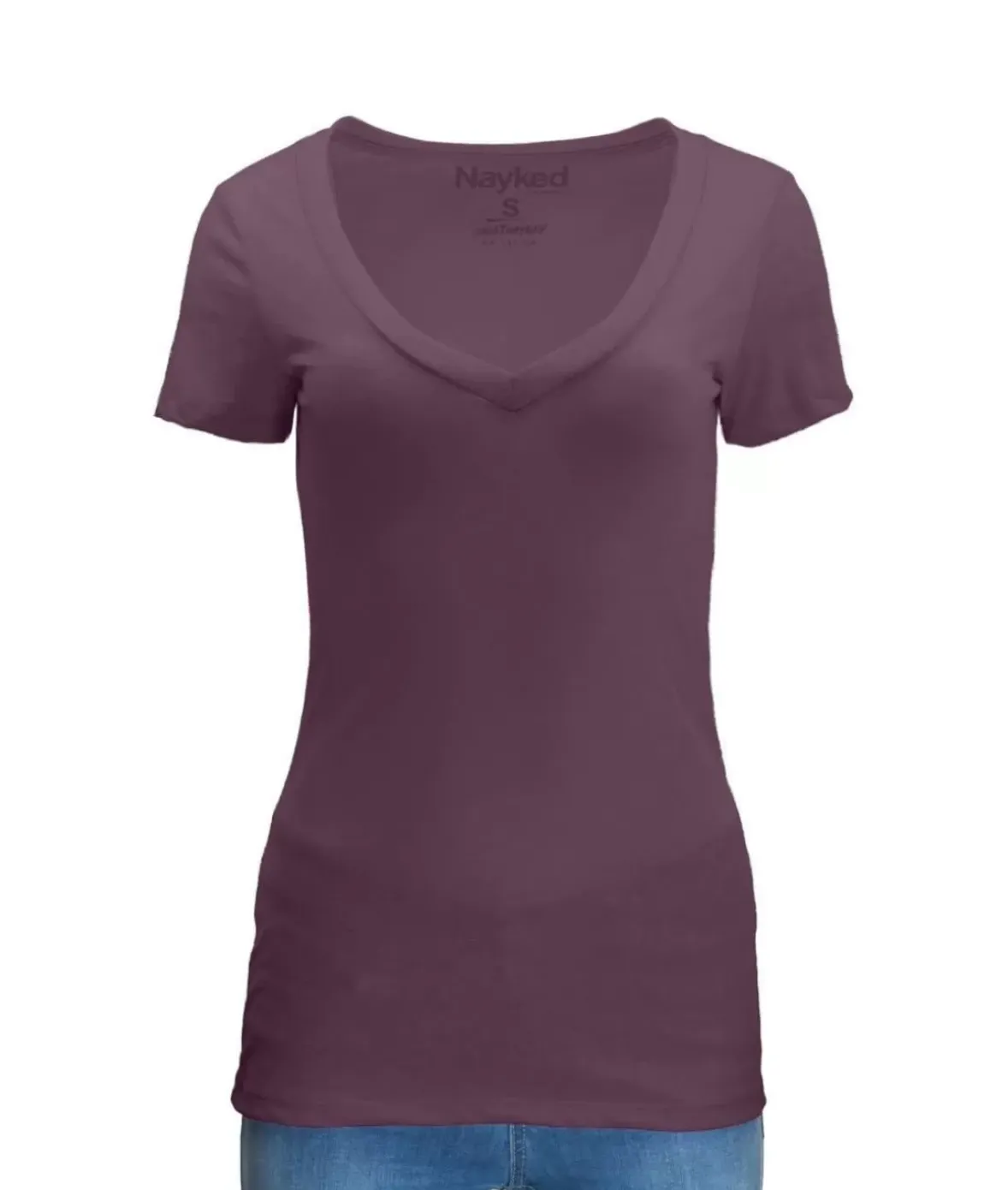 Nayked Apparel T-Shirts>Women'S Ridiculously Soft Midweight V-Neck T-Shirt
