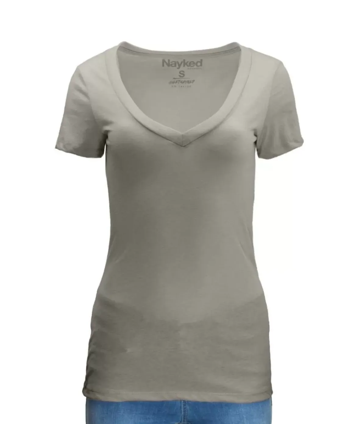 Nayked Apparel T-Shirts>Women'S Ridiculously Soft Midweight V-Neck T-Shirt