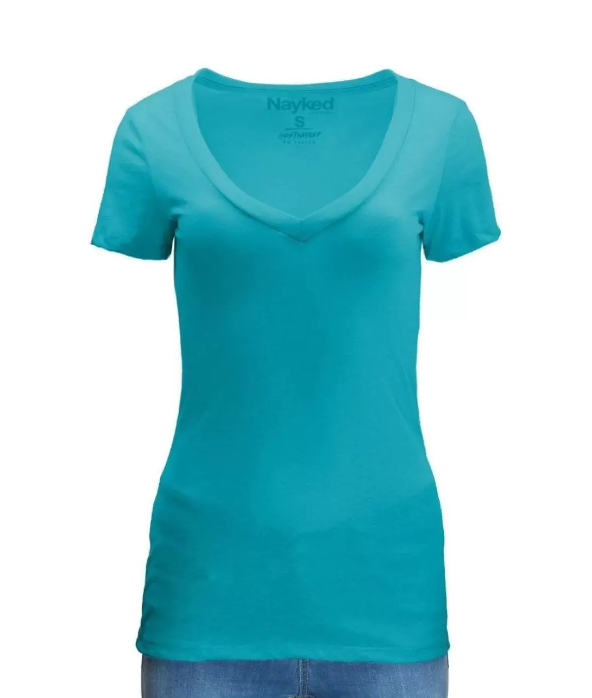 Nayked Apparel T-Shirts>Women'S Ridiculously Soft Midweight V-Neck T-Shirt