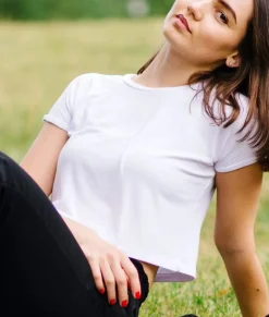 Nayked Apparel Tops>Women'S Ridiculously Soft Cropped Breezy Tee