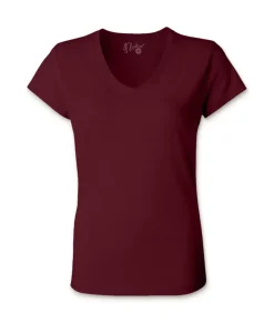 Nayked Apparel T-Shirts>Women'S Ridiculously Soft 100% Cotton Fitted V-Neck T-Shirt