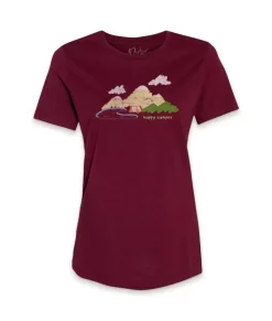 Nayked Apparel T-Shirts>Women'S Ridiculously Soft 100% Cotton Graphic Tee | Happy Camper