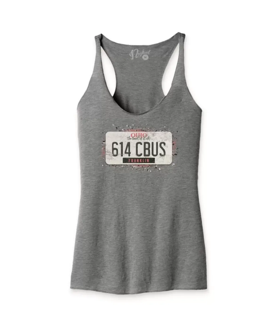 Nayked Apparel Tops>Women'S Ridiculously Soft Lightweight Racerback Graphic Tank | 614 Cbus