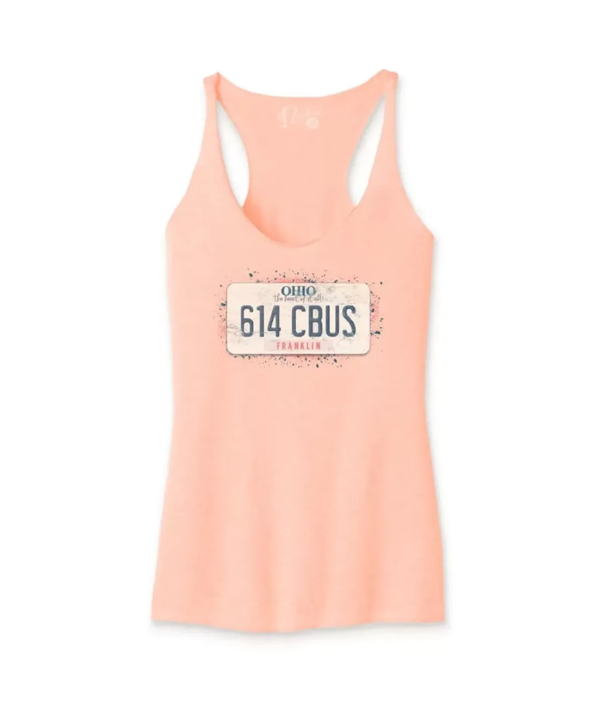Nayked Apparel Tops>Women'S Ridiculously Soft Lightweight Racerback Graphic Tank | 614 Cbus