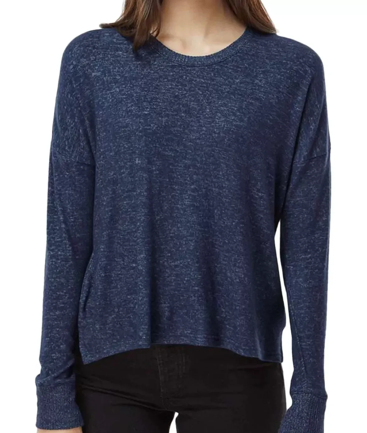 Nayked Apparel Hoodies & Sweatshirts>Women'S Ridiculously Soft Cuddle Fleece Boxy Pullover