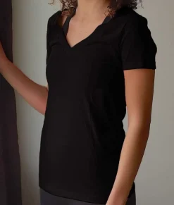 Nayked Apparel Tops>Women'S Ridiculously Soft Midweight V-Neck T-Shirt