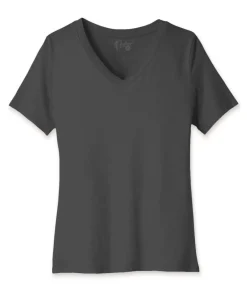 Nayked Apparel T-Shirts>Women'S Ridiculously Soft Relaxed Fit 100% Cotton V-Neck T-Shirt