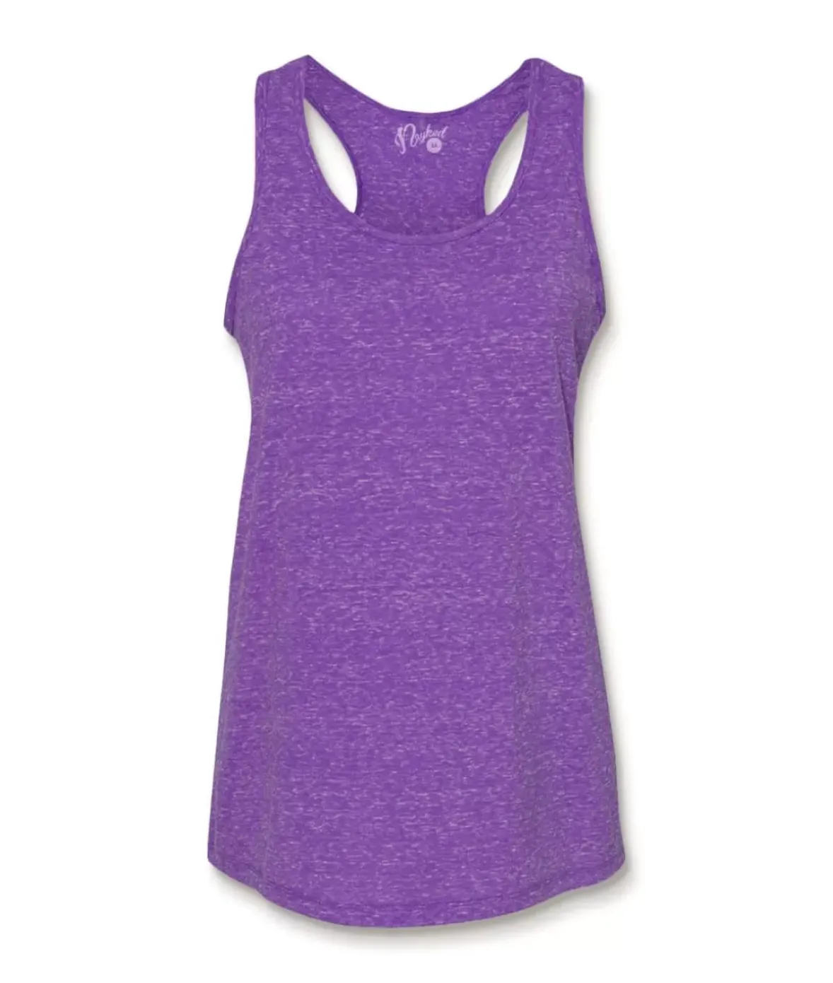 Nayked Apparel Athleisure>Women'S Ridiculously Soft Snow Heather Racerback Tank Top