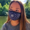 Nayked Apparel Accessories>Women'S Ridiculously Soft Bandana Print 2-Layer Face Mask With Adjustable Ear Loops Navy
