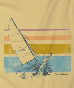 Nayked Apparel T-Shirts>Women'S Ridiculously Soft Midweight Graphic Tee | Let'S Coast