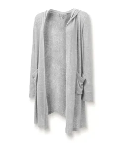 Nayked Apparel Cardigans & Sweaters>Women'S Ridiculously Soft Cuddle Fleece Lounge Cardigan Oxford