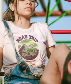 Nayked Apparel Tops>Women'S Ridiculously Soft Graphic Tee | Road Trip