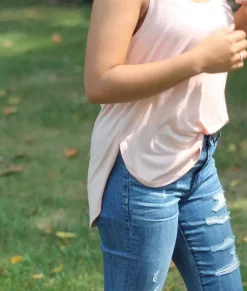 Nayked Apparel Tops>Women'S Ridiculously Soft Lightweight Flowy Tank Top With Side Slits
