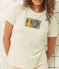 Nayked Apparel T-Shirts>Women'S Ridiculously Soft Cotton Graphic Tee | Wander