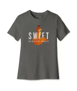 Nayked Apparel Tops>Women'S Ridiculously Soft Relaxed Fit 100% Cotton Graphic T-Shirt | Swift Single Malt