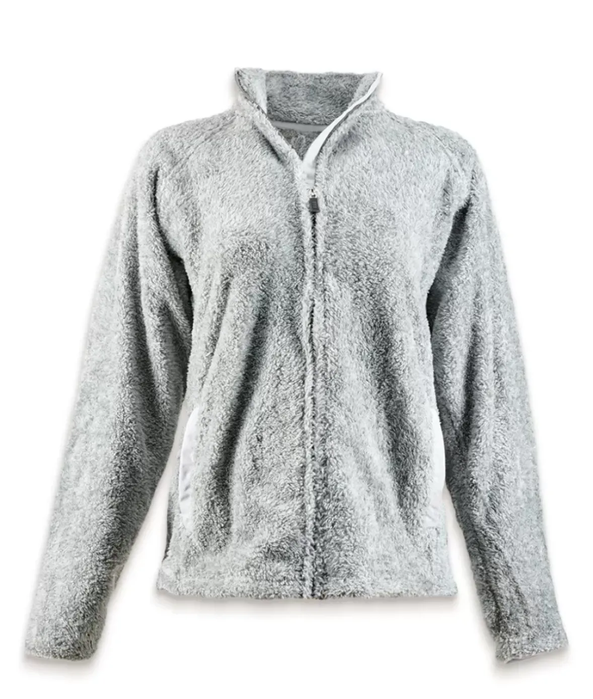 Nayked Apparel Tops>Women'S Ridiculously Soft Shag Sherpa Full-Zip Jacket