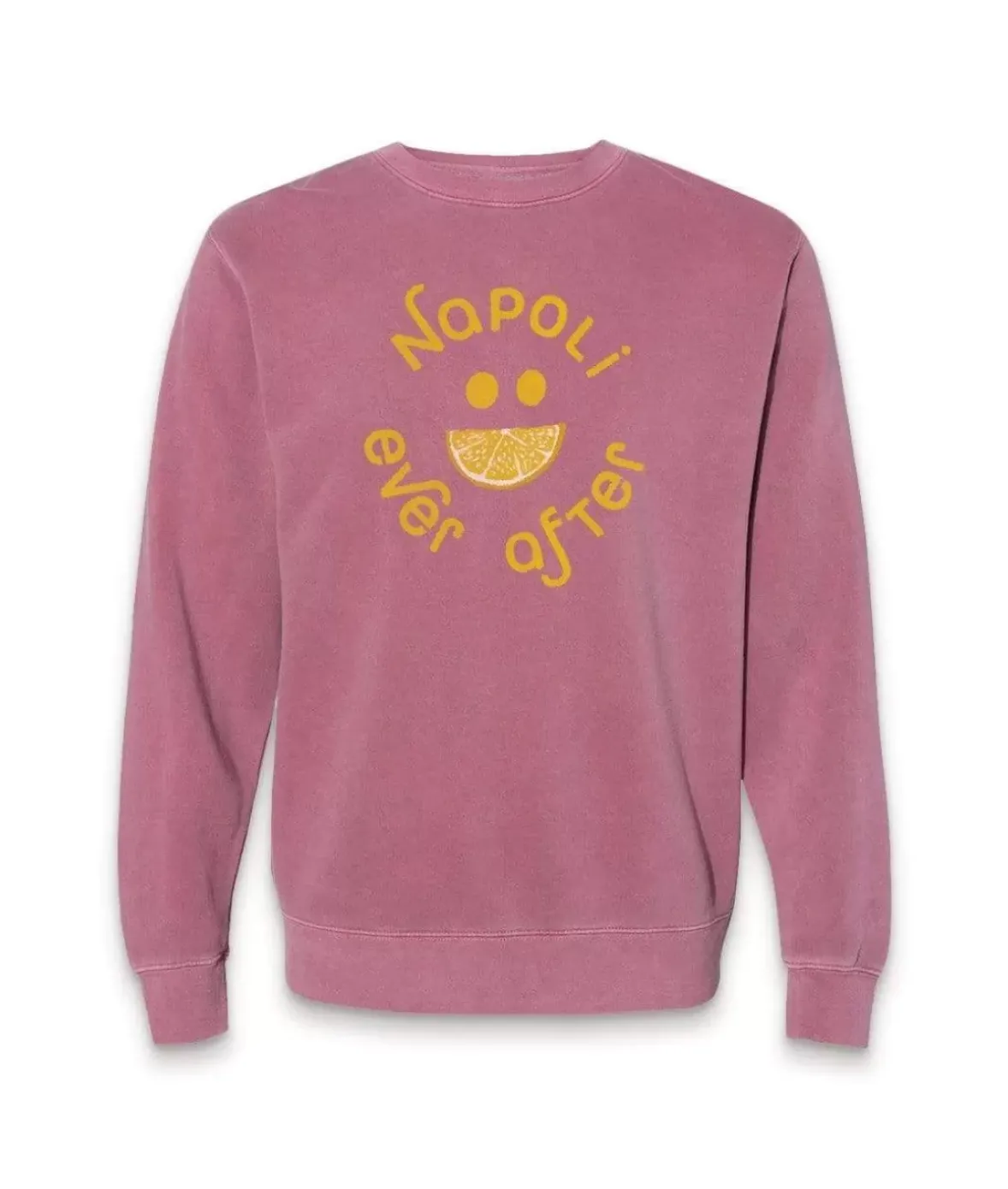 Nayked Apparel Tops>Women'S Ridiculously Soft Fleece Graphic Pullover Sweatshirt | Napoli Ever After