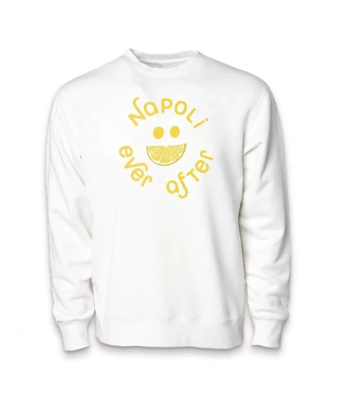 Nayked Apparel Tops>Women'S Ridiculously Soft Fleece Graphic Pullover Sweatshirt | Napoli Ever After