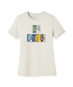 Nayked Apparel T-Shirts>Women'S Ridiculously Soft Lightweight Graphic Tee | Go Outside