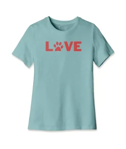 Nayked Apparel Tops>Women'S Ridiculously Soft Midweight Relaxed Valentine'S Day Graphic T-Shirt | Love My Pet