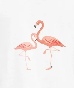 Nayked Apparel T-Shirts>Women'S Ridiculously Soft Lightweight Graphic Tee | Pink Flamingos