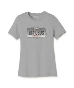Nayked Apparel T-Shirts>Women'S Ridiculously Soft Lightweight Graphic Tee | 614 Cbus