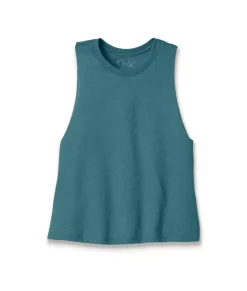Nayked Apparel Tank Tops>Women'S Ridiculously Soft Cropped Racerback Muscle Tank