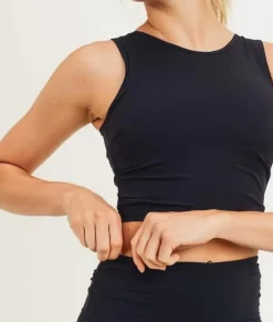 Nayked Apparel Tops>Women'S Ruched Sides Active Cropped Top/Discontinued