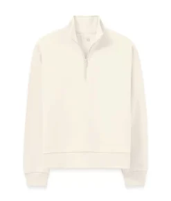 Nayked Apparel Tops>Women'S Soft Eco Friendly Quarter-Zip