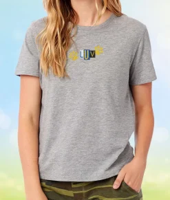 Nayked Apparel T-Shirts>Women'S Soft Go-To Graphic Tee | Luv Paw Print