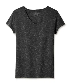 Nayked Apparel T-Shirts>Women'S Soft Lightweight Marled V-Neck T-Shirt