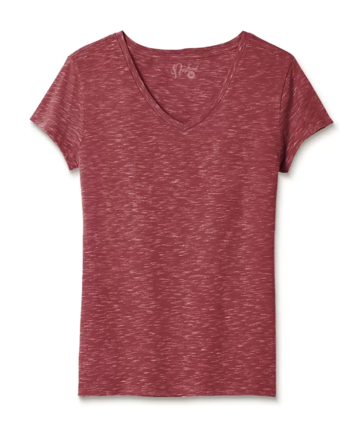 Nayked Apparel T-Shirts>Women'S Soft Lightweight Marled V-Neck T-Shirt