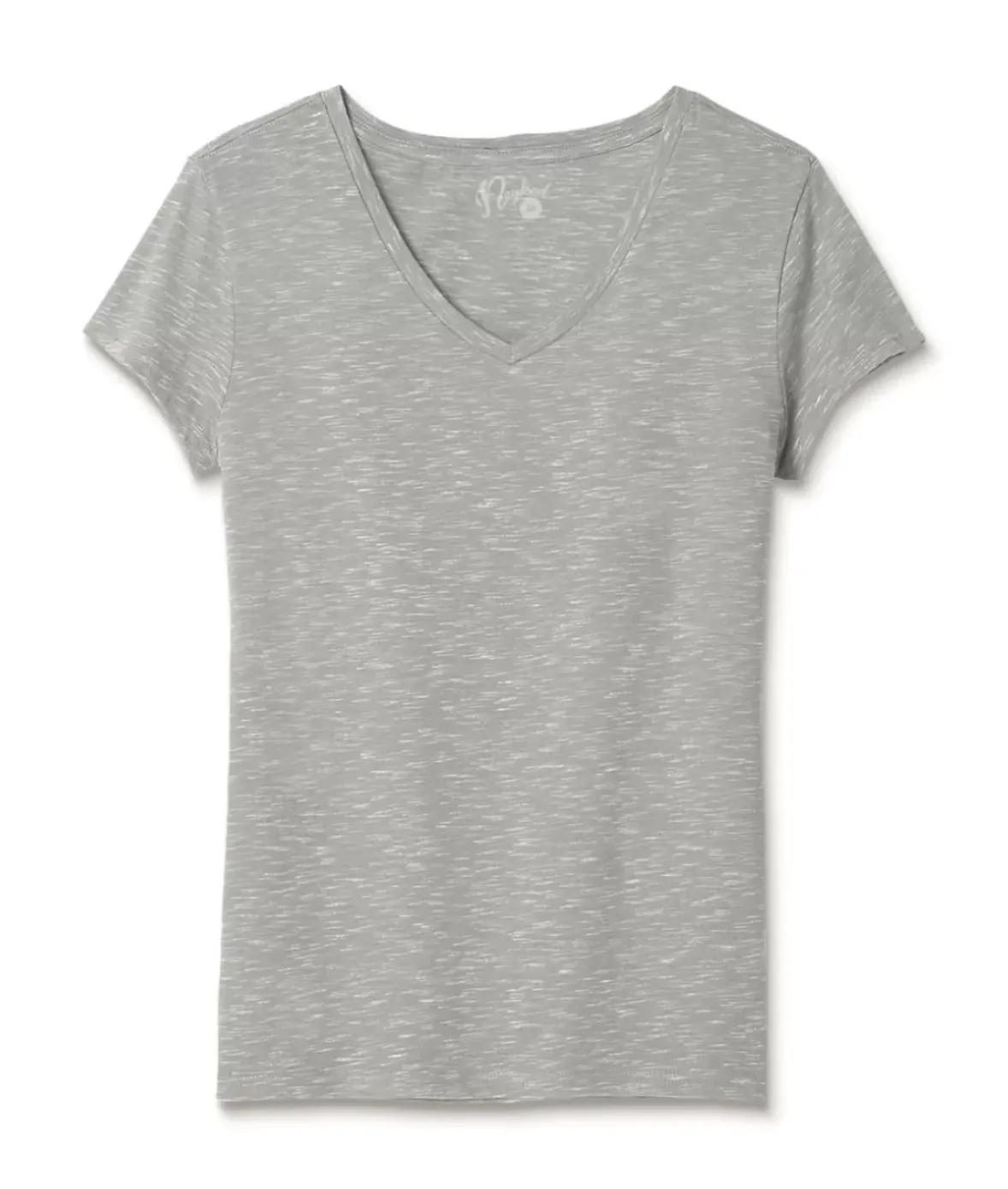 Nayked Apparel T-Shirts>Women'S Soft Lightweight Marled V-Neck T-Shirt