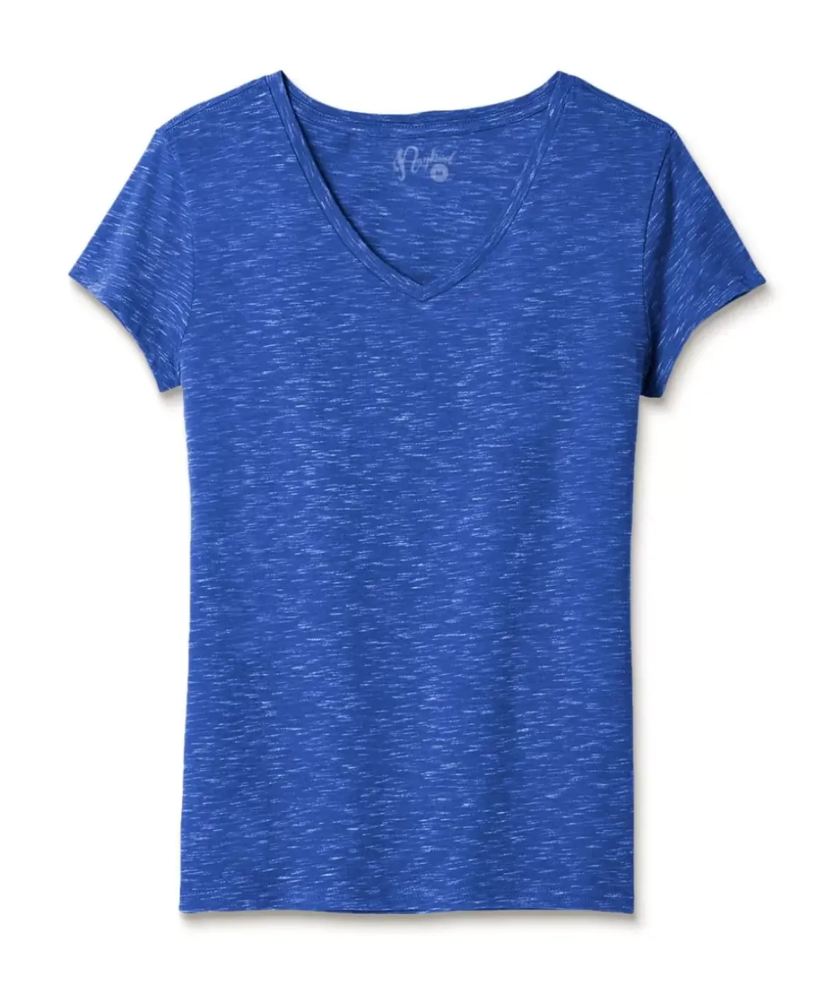 Nayked Apparel Tops>Women'S Soft Lightweight Marled V-Neck T-Shirt