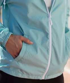 Nayked Apparel Tops>Women'S Soft Lightweight Oversized Full-Zip Windbreaker Jacket